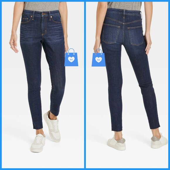 Universal Thread Denim - Size 10 - Womens High-Rise Skinny Jeans - Universal Thread - Dark Wash